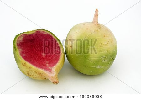 Suitable for food site advertisements radish, turnip, watermelon radish visual stock pictures