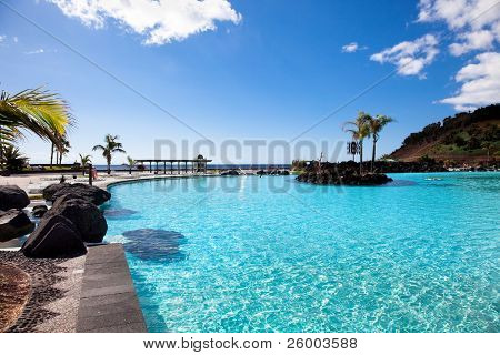Maritimo Cesar Manrique park à Santa Cruz. Tenerife, îles Canaries, Espagne