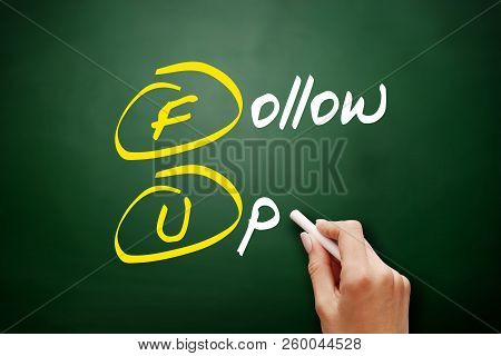 Fu - Follow-up Acronym, Concept On Blackboard