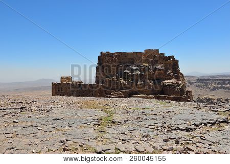 Ruin Of Ancient Fortress In Yemen