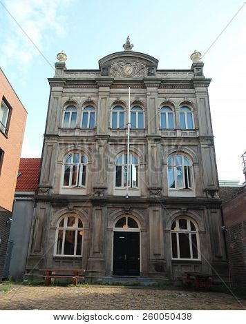 Old Building Of One Of The First Higher Educaion Schools In The Hague At The Bleijenburg In Den Haag