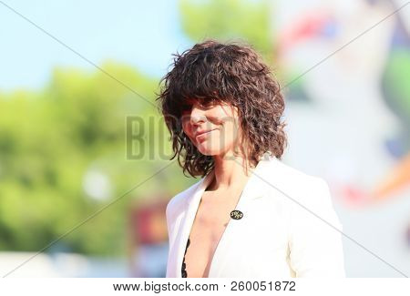  Malgorzata Szumowska walks the red carpet ahead of the 'The Nightingale' screening during the 75th Venice Film Festival at Sala Grande on September 6, 2018 in Venice, Italy. 