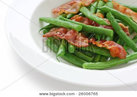 Fagiolini saltati con pancetta