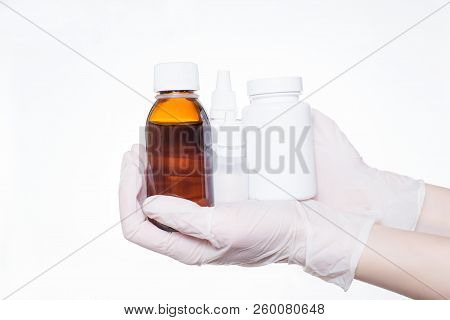 Hold Ill Help Ear Aid Complex Disposable Label Logo Copy-spave Empty Paracetamol Present Promo Hospi