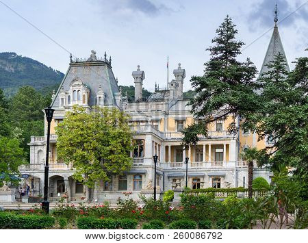 Massandra, Crimea - May 28: View Of The Massandra Palace On May 28, 2016 In Massandra, Crimea.