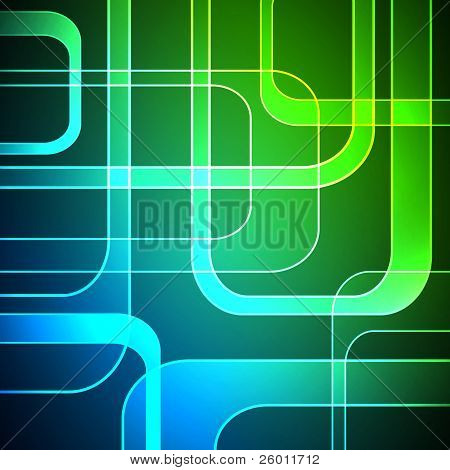 Retro background with glowing vibrant colours