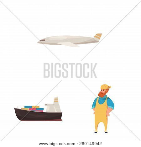 Vector Design Of Goods And Cargo Icon. Collection Of Goods And Warehouse Vector Icon For Stock.