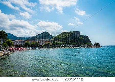 Amasra, Turkey- July 2018: Sea View Of Amasra, A Popular Seaside Resort Town In The Black Sea Region