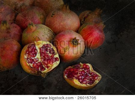 Pomegrenates Punica granatum