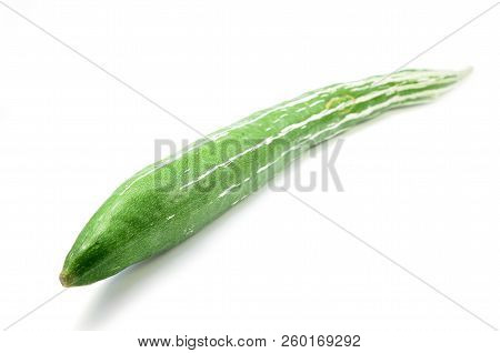 Snake Gourd Isolated On A White Background