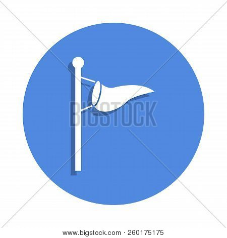 Vane Icon In Badge Style. One Of Weather Collection Icon Can Be Used For Ui, Ux