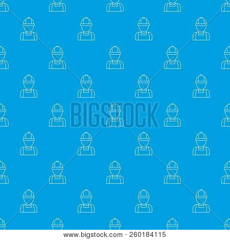 Man Mechanic Pattern Seamless Blue Repeat For Any Use