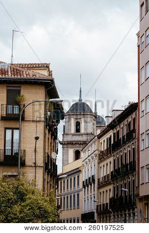 Scenic View Of Lavapies Neighborhood In Madrid