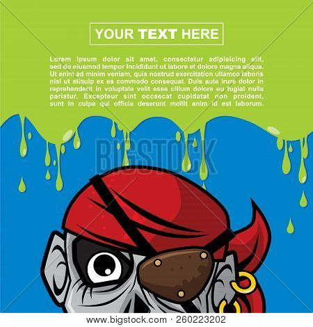 Design Templates For Posters And Backgrounds With Halloween Themes - Pirate Zombie