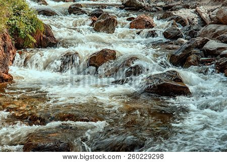 Chibit, Altai Republic Russia Chuya River At Altai Mountains