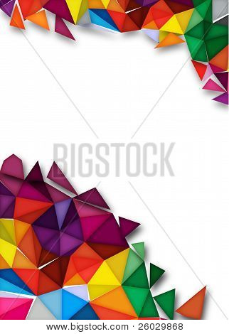 Colorful Rainbow Crystal Background