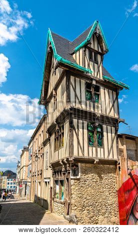 Traditional Half-timbered House In Laval - Pays De La Loire, France