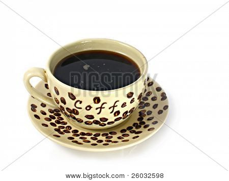 Taza de café negro