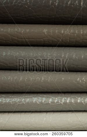 Catalog Of Multicolored Imitation Leather From Matting Fabric Texture Background, Leatherette Fabric