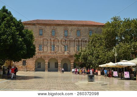 Museum Archaeological In a Nauplion Square. Architecture, Travel, Landscapes, Cruises. July 8, 2018. Nauplion Argolida Greece.