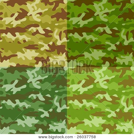 Camouflage sømløs baggrund. Vektor illustration