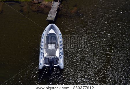 Marina of the Norwegian fishing town Hvaler . June 19,2018. Hvaler,Norway