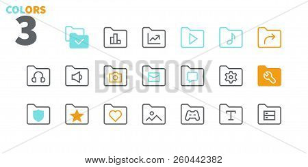 Folder Ui Pixel Perfect Well-crafted Vector Thin Line Icons 48x48 Ready For 24x24 Grid For Web Graph