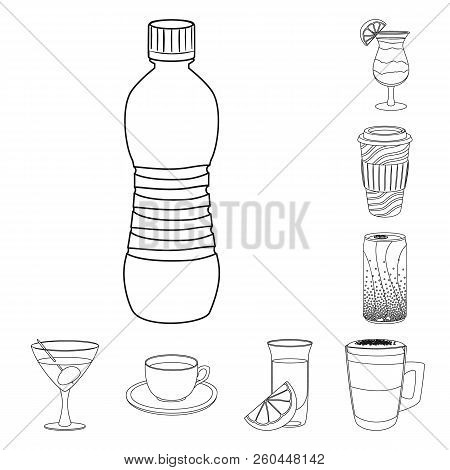 Vector Design Of Drink And Bar Icon. Collection Of Drink And Party Stock Vector Illustration.