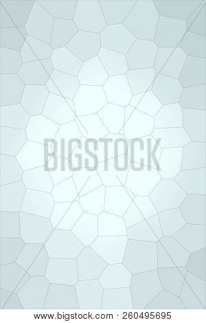 Abstract Illustration Of Vertical Gainsboro Big Hexagon Background, Digitally Generated