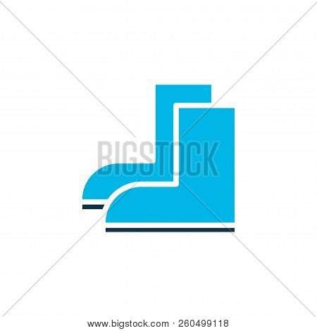 Gardening Shoes Icon Colored Symbol. Premium Quality Isolated Galoshes Element In Trendy Style.