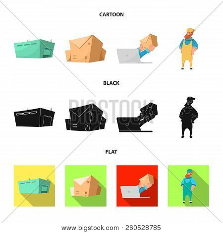 Isolated Object Of Goods And Cargo Icon. Set Of Goods And Warehouse Stock Vector Illustration.