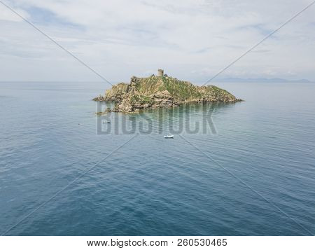 Torre Degli Appiani. Island In Punta Ala. Italy  Landscape