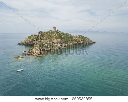 Torre Degli Appiani. Island In Punta Ala. Italy  Landscape