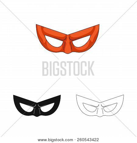 Vector Illustration Of Hero And Mask Icon. Set Of Hero And Superhero Vector Icon For Stock.