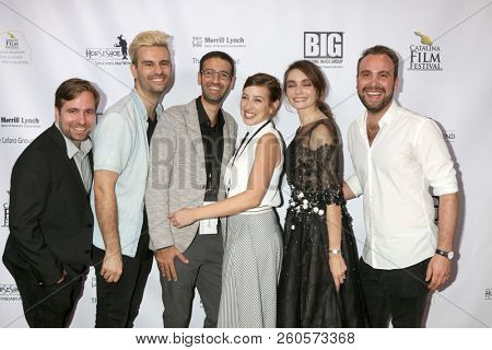 LOS ANGELES - SEP 26:  Che Grant, Amir Yassai, Daniel Markovic, Stav Zeldis, Anna Danshina, Michael Boccalini at the Catalina Film Festival at the Art Theater on September 26, 2018 in Long Beach, CA
