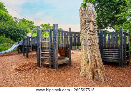 London, Uk - May 23 2018: The Diana, Princess Of Wales Memorial Playground Is A Memorial To Diana, P