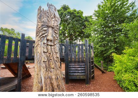 London, Uk - May 23 2018: The Diana, Princess Of Wales Memorial Playground Is A Memorial To Diana, P