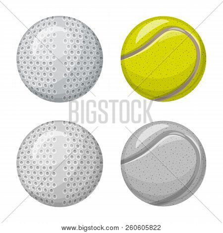 Vector Illustration Of Sport And Ball Logo. Collection Of Sport And Athletic Vector Icon For Stock.