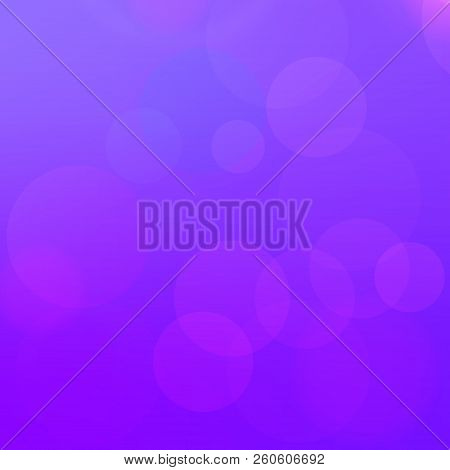 Abstract Violet Background With Bokeh Effects . Vector Illustration.