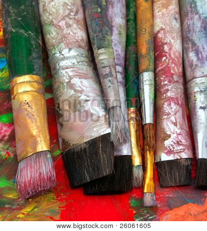  coleção de escova de pintura antiga