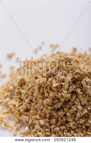 Fragrant Dried Parsnip On A White Acrylic Background