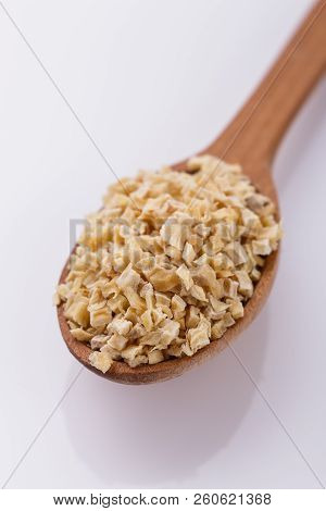 Fragrant Dried Parsnip On A White Acrylic Background