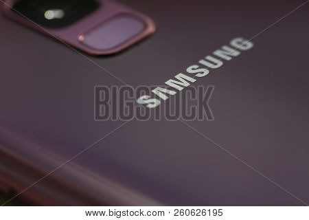 Minsk, Belarus - 29.09.2018 Smartphone Samsung Galaxy S9 Plius  Illustrative Editorial