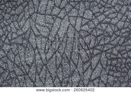 Contrast Blue Ornamental Textile Background. Great Fabrik Texture.