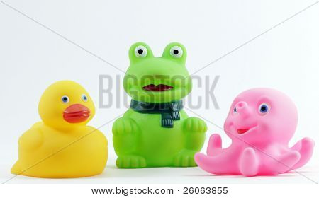  jouets pour le bain en plastique