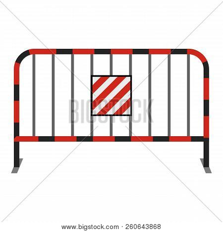 Steel Barrier Icon. Cartoon Illustration Of Steel Barrier Icon For Web