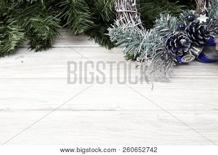 Christmas Accessories Cone On Wooden