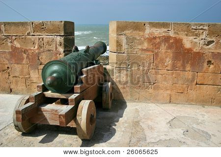 Il cannone nella fortezza di Essaouira