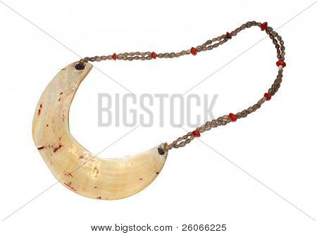 Shell necklace from Papua New Guinea â symbol of rich man