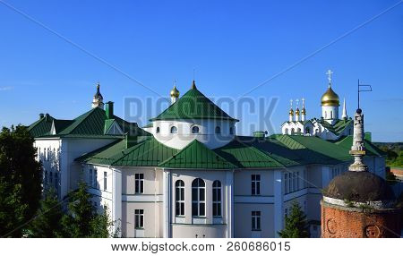 View Of Epiphany Staro Golutvin Mans Monastery In Kolomna, Russia